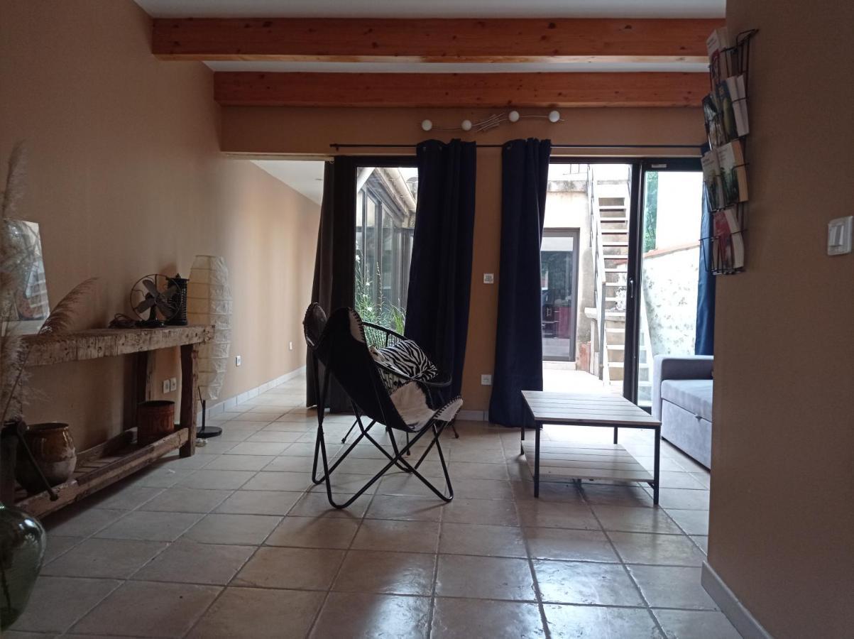 Maison De Charme Avec Patio Et Terrasse De Toit Estagel Buitenkant foto